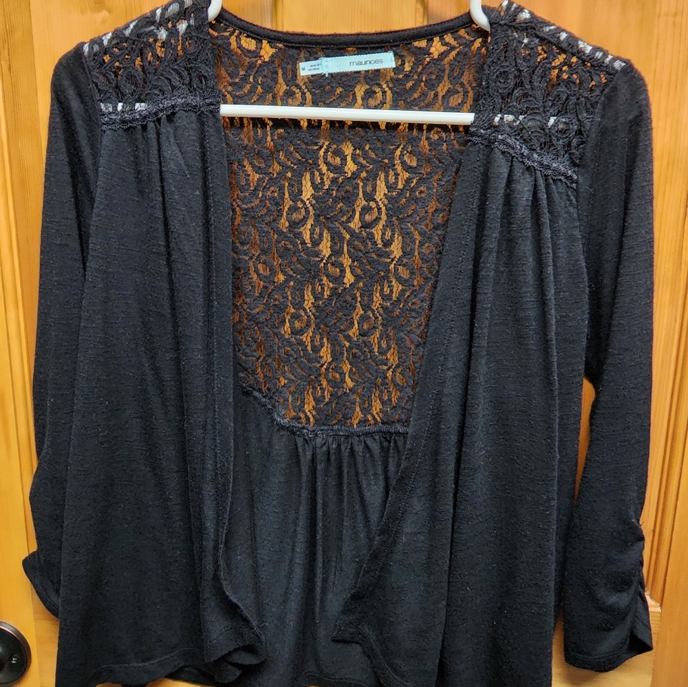 Black cardigan